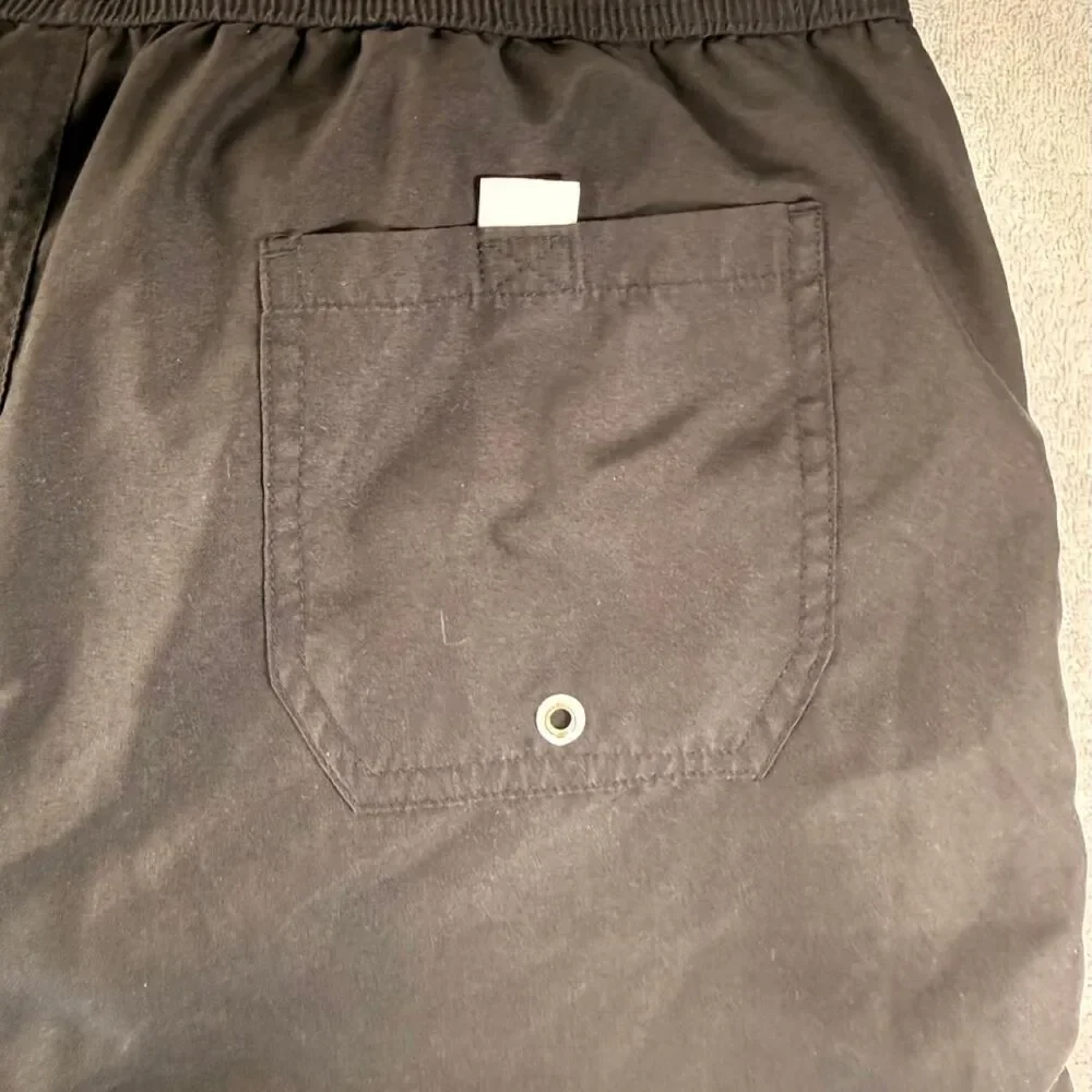 George Men's Black and Grey Swim-briefs-shorts